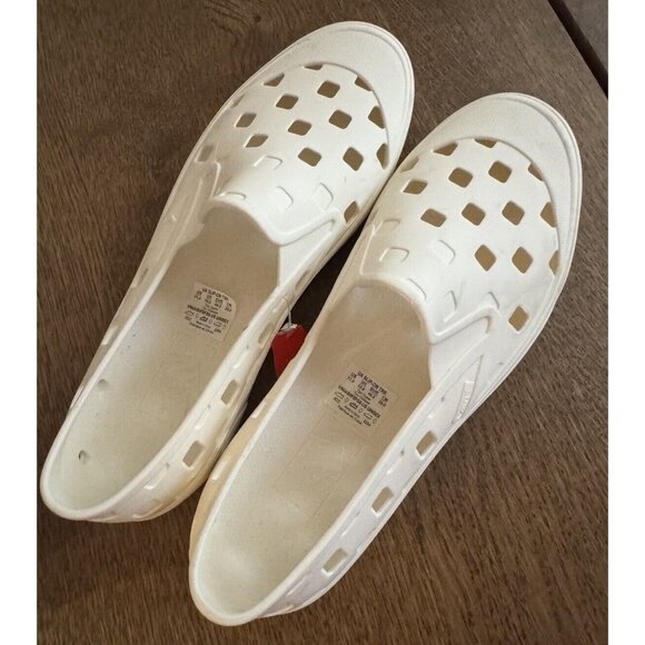 Vans Other - VANS  Marshmallow Slip On Slides Boat Water Shoes Size Mens 11 Rubber Waffle